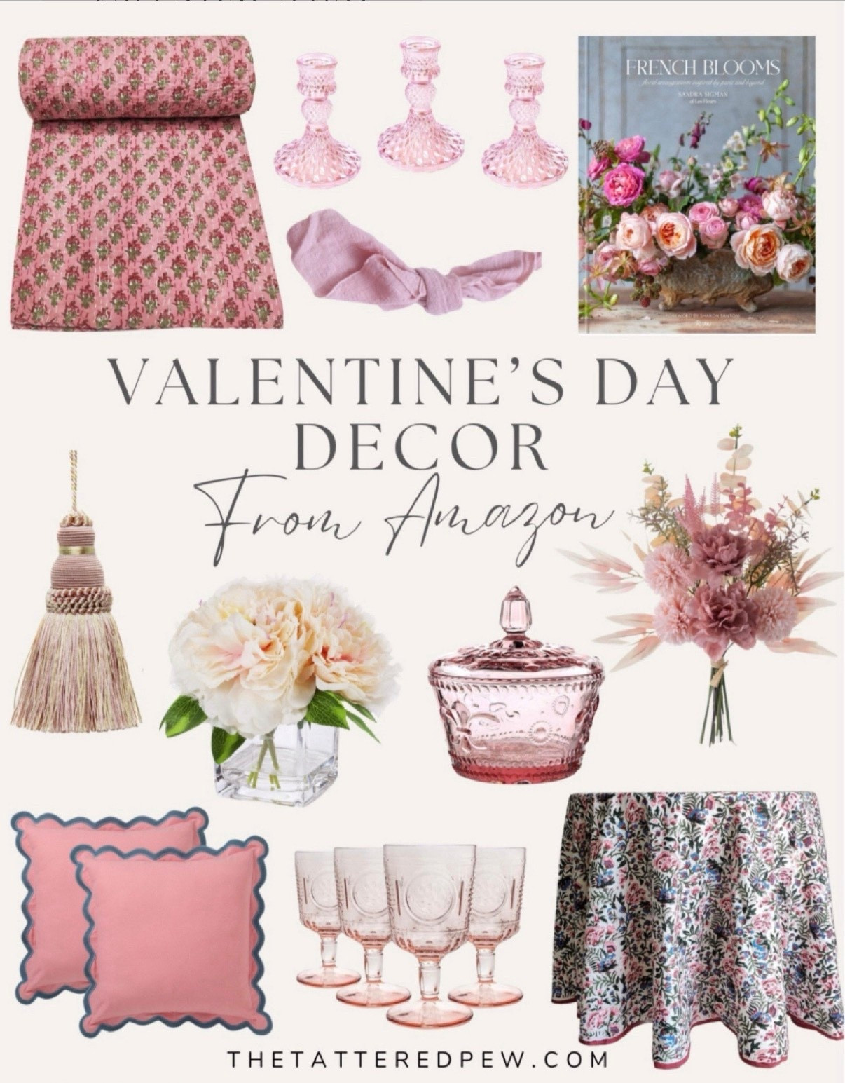 Valentine’s Day home decor finds from Amazon! 

Classy valentines decor, pink decor, pink home decor, pink vintage classes, pink tablecloth, pink faux flowers, pink throw pillows  



#LTKValentine #LTKHome #LTKSeasonal