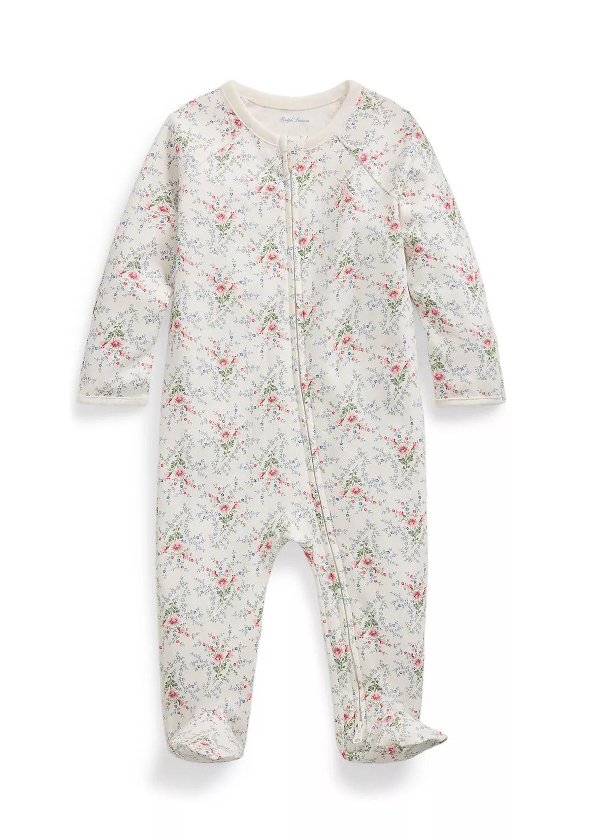 Ralph Lauren ChildrenswearBaby Girls Floral Cotton Interlock Footed Coverall | Belk