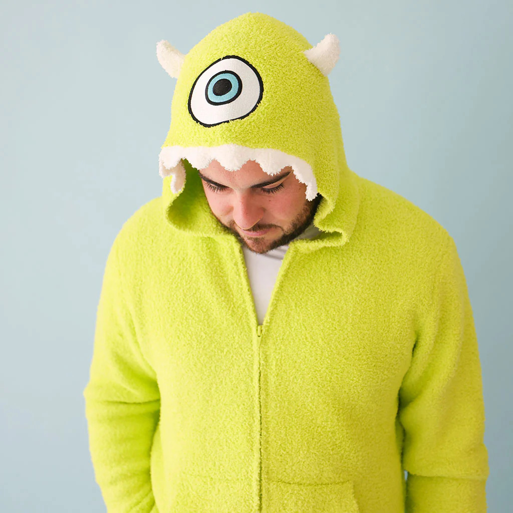 Pixar Green Long Sleeve Disney Monsters, Inc. Mike Wazowski Men's Cuddle Zip Jacket | Posh Peanut... | Posh Peanut