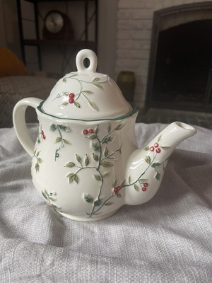 Pfaltzgraff Winterberry Teapot Christmas Holly Berries  | eBay | eBay US