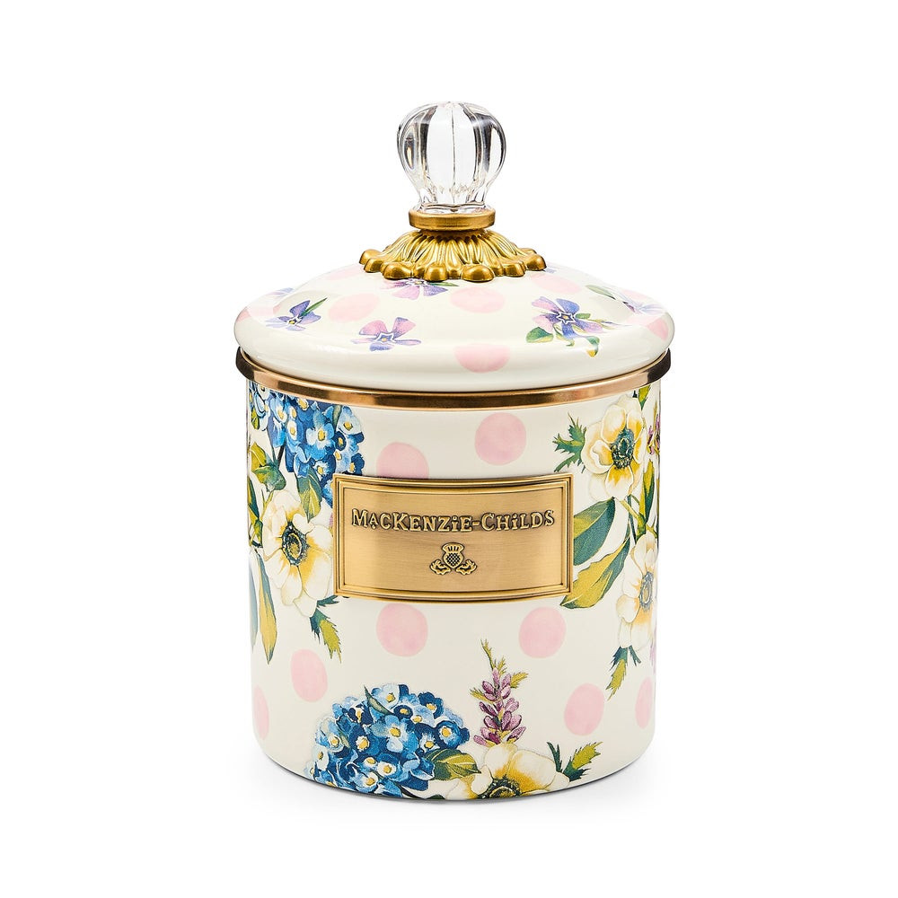 Wildflowers Pink Small Canister | MacKenzie-Childs