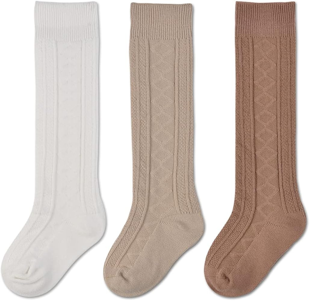 EPEIUS Baby Girls Boys Uniform Knee High Socks Tube Ruffled Stockings Infants and Toddlers (Pack ... | Amazon (US)