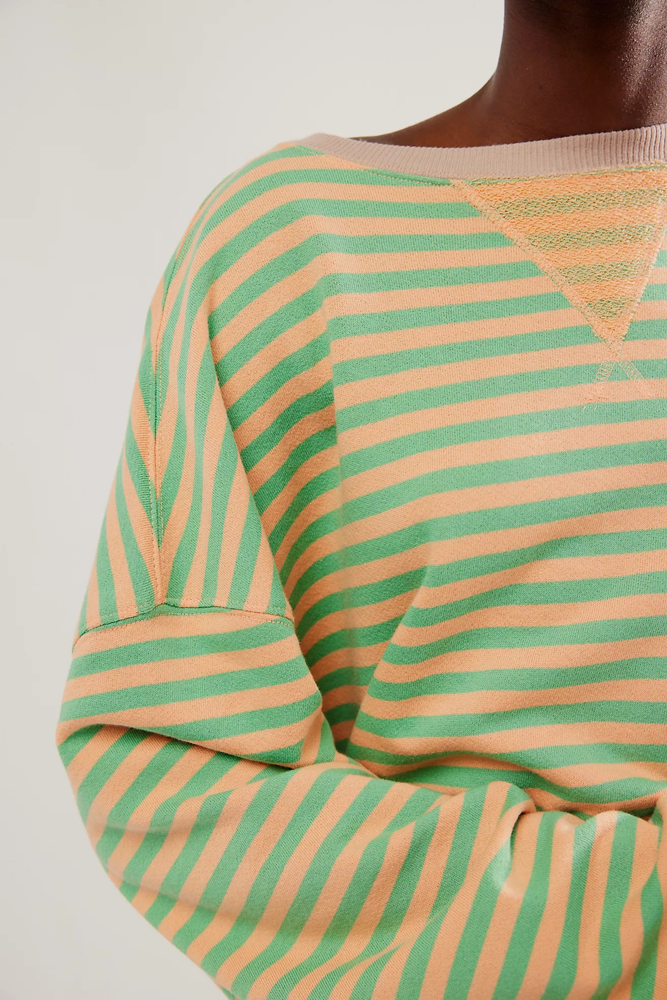 Classic Striped Oversized Crewneck | Free People (Global - UK&FR Excluded)