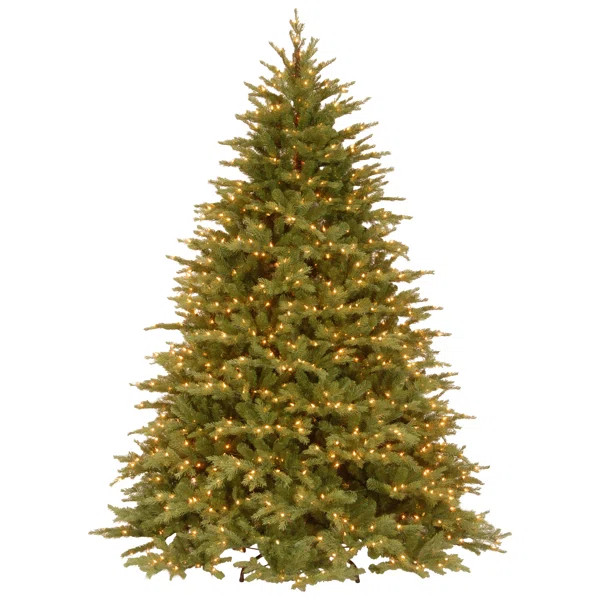Nordic 7.5' Green Spruce Artificial Christmas Tree with 1000 Clear Lights | Wayfair North America