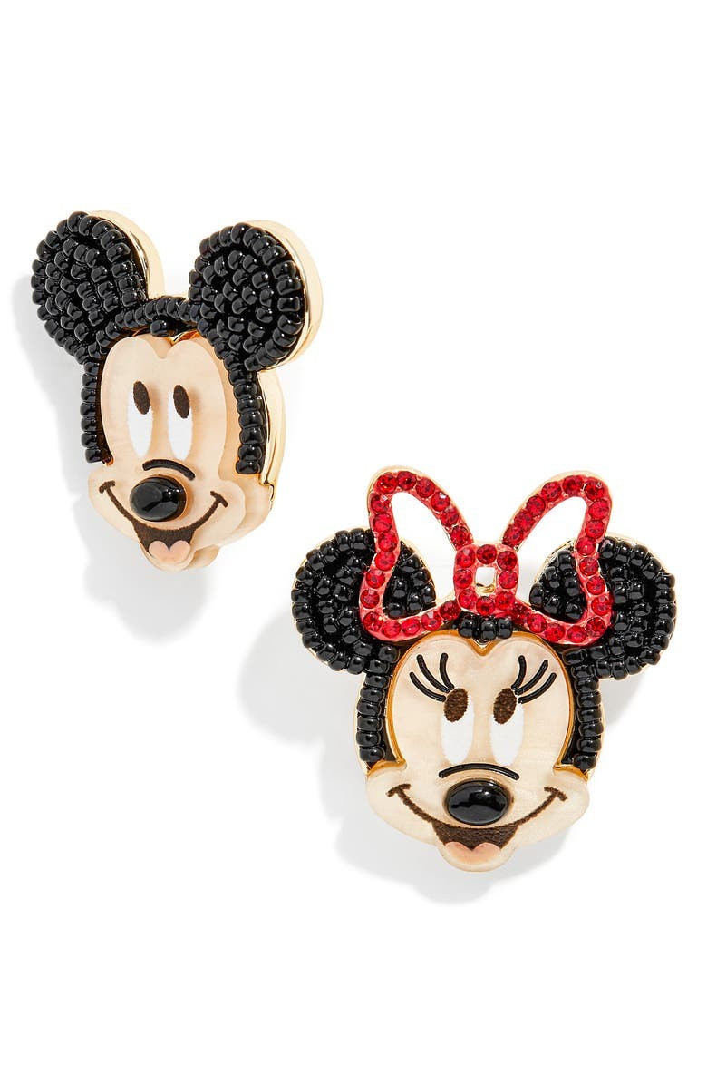Disney® Minnie Mouse & Mickey Mouse Mismatched Stud Earrings | Nordstrom
