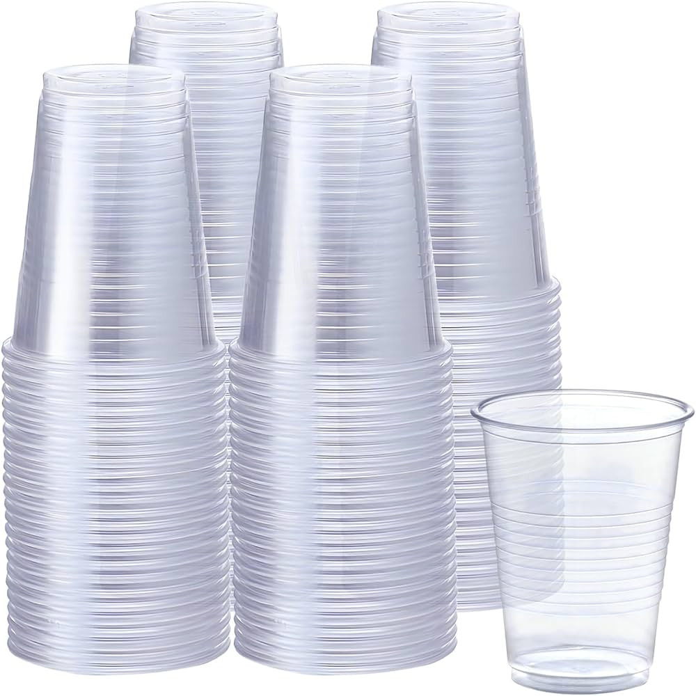 Plastic House Clear Plastic Cups Bulk - 7 oz. (Pack of 100) - Disposable Plastic Drinkware, Perfe... | Amazon (US)
