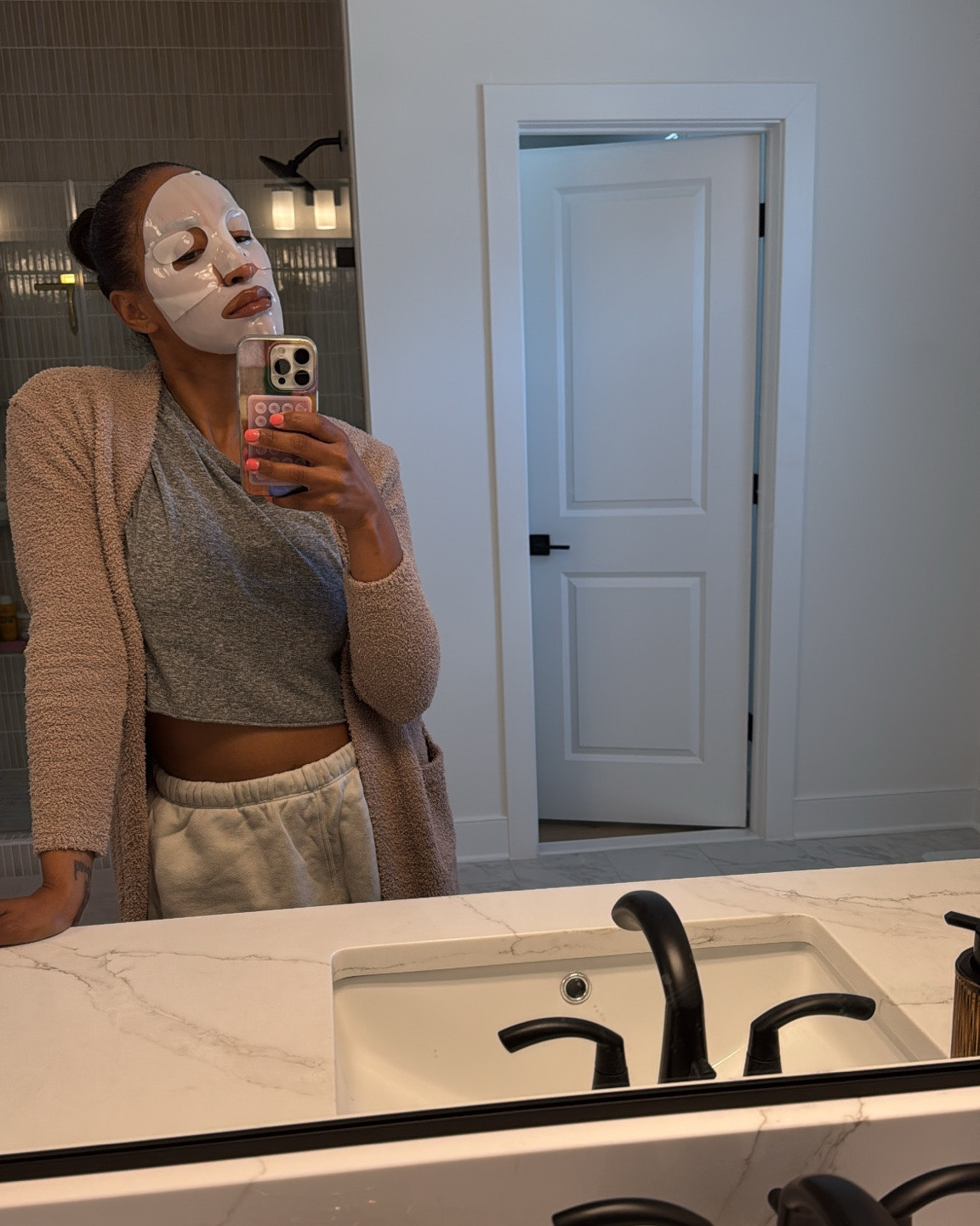 Best sheet mask I’ve ever used. Keep it on for 3 hours, do your skincare routine before you put it on. You will literally glow. Think I’m the last person to try it. $15 for a pack of 4!!

#LTKselfcare