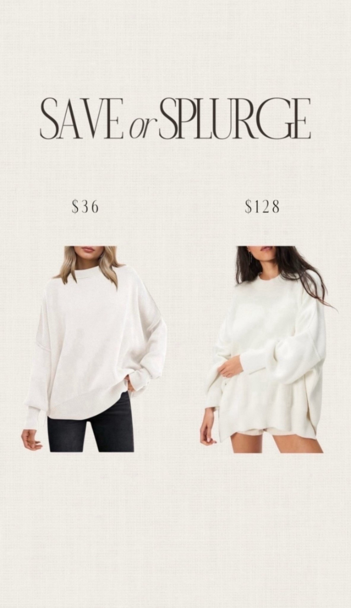 Save or splurge! 👏🏼 The splurge version is on of my most repurchased items this past year. The quality is so good and it comes in many colors. #stylinbyaylin #aylin #amazonfinds

#LTKSeasonal #LTKootd #LTKgrwm