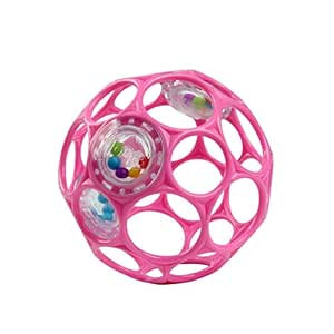 Bright Starts Oball Rattle Easy-Grasp Toy - Pink, Ages Newborn - 1 Count (Pack of 1) | Amazon (US)