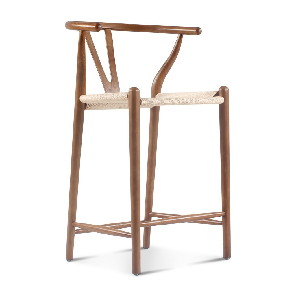 Wishbone Counter Stool Walnut Stain | Eternity Modern