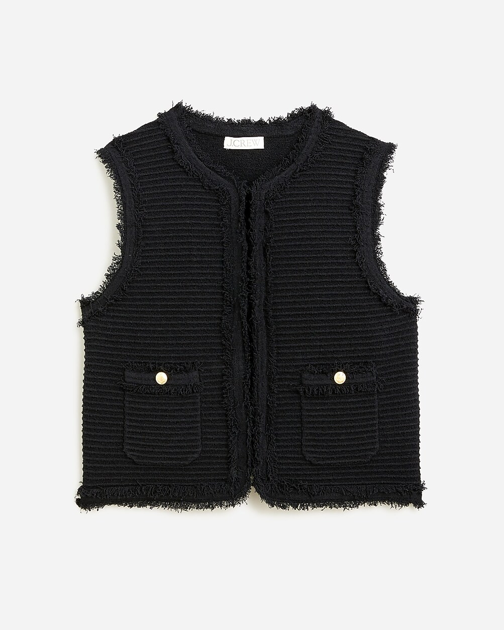 Textured vest in fine boucl&eacute; | J. Crew US