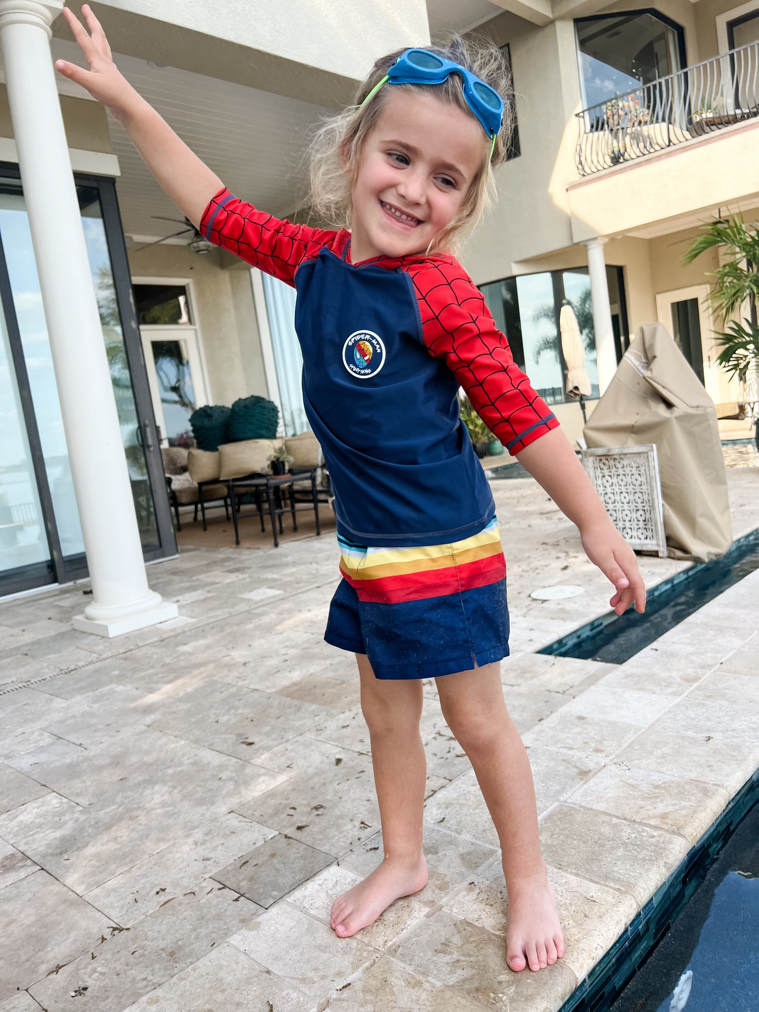 His favorite swimming costume! 💦  have a little spider man loving boy! 🕷️ 

#LTKxTarget #LTKkids