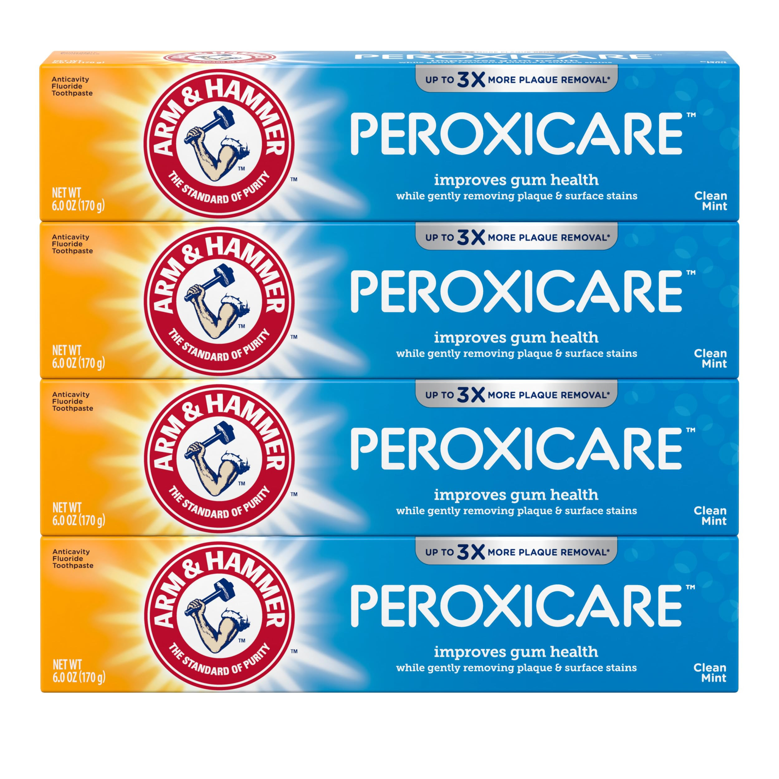 ARM & HAMMER Peroxicare Toothpaste for Gum Health, Baking Soda Toothpaste for Adults, Fluoride, C... | Amazon (US)