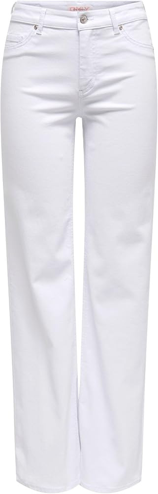 ONLY Female Straight-Fit Jeans ONLBLUSH Mittlere Taille Gerade geschnitten Jeans | Amazon (DE)