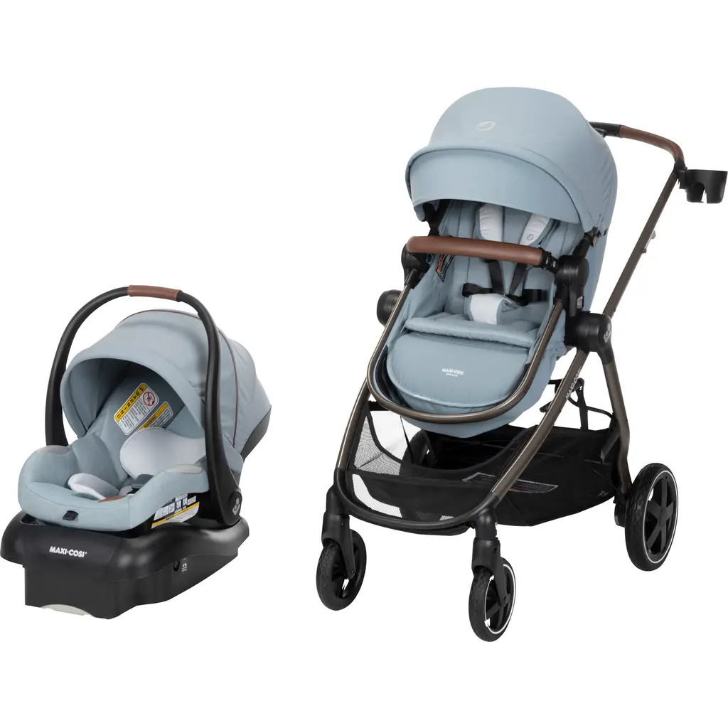 Maxi-Cosi® Zelia Luxe Stroller & Mico Luxe Infant Car Seat 5-in-1 Modular Travel System in New Hope Grey at Nordstrom | Nordstrom