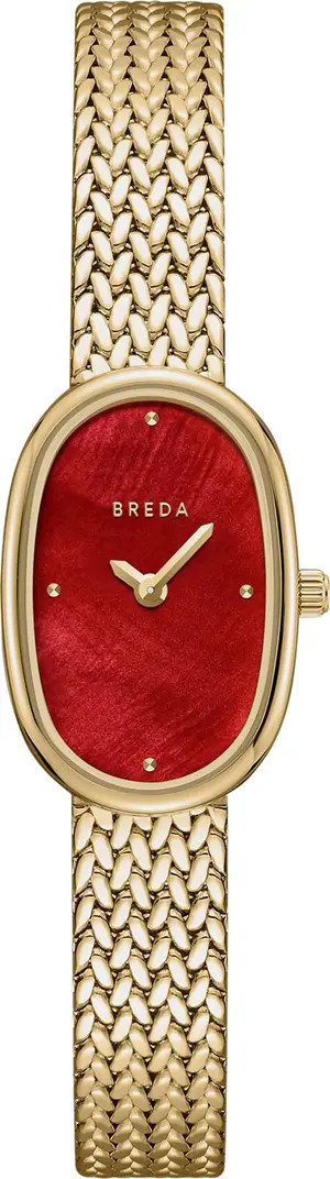 BREDA Jane Tethered Mesh Strap Watch, 18mm x 7mm | Nordstrom | Nordstrom