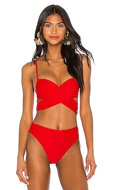 LPA Baby Doll Top in Bright Red from Revolve.com | Revolve Clothing (Global)