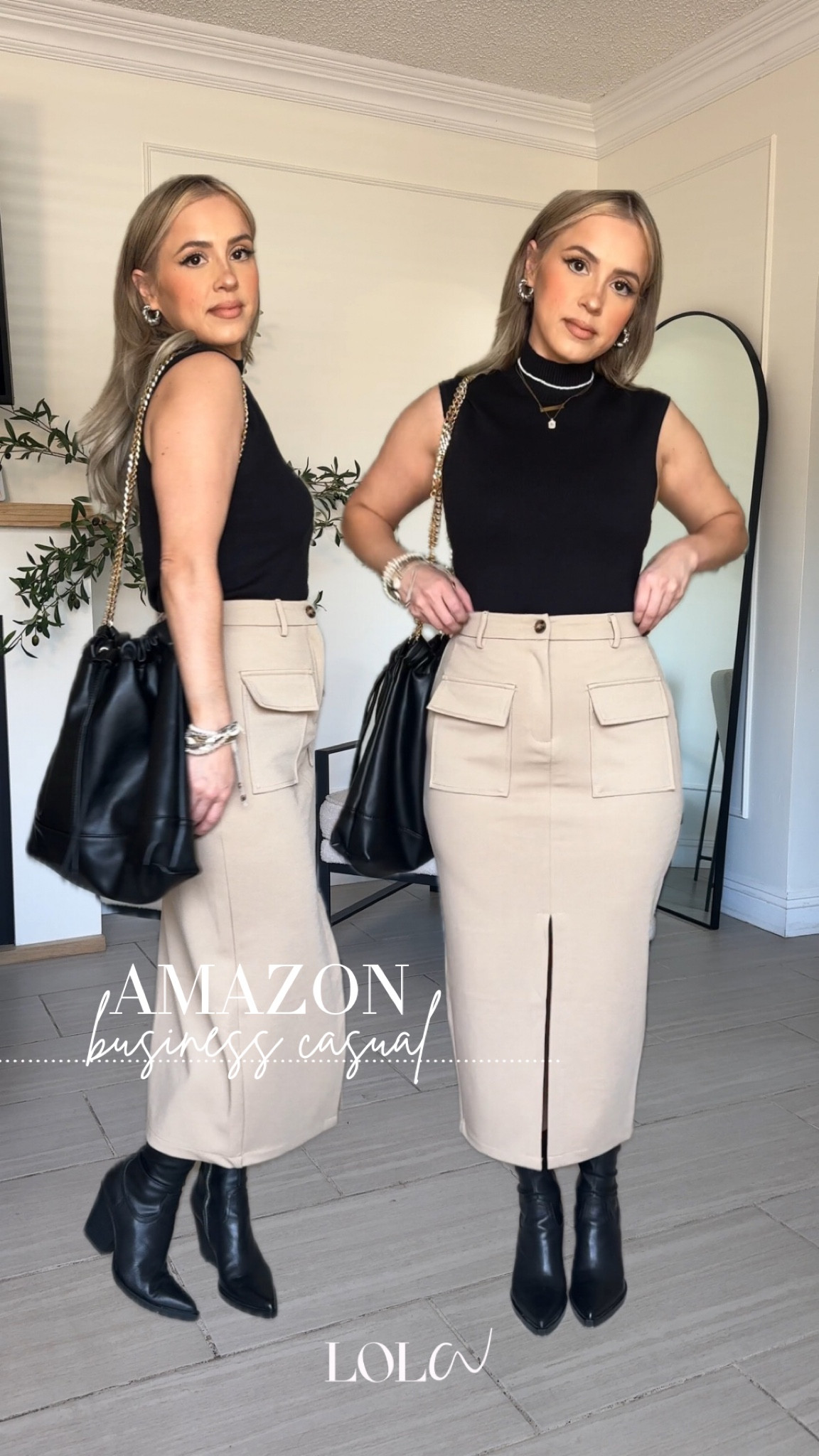 Amazon Business Casual Looks 🤩✨

🤩small in midi skirt (size down has really good stretch) + sleeve turtleneck

#LTKFindsUnder50 #LTKStyleTip #LTKU
