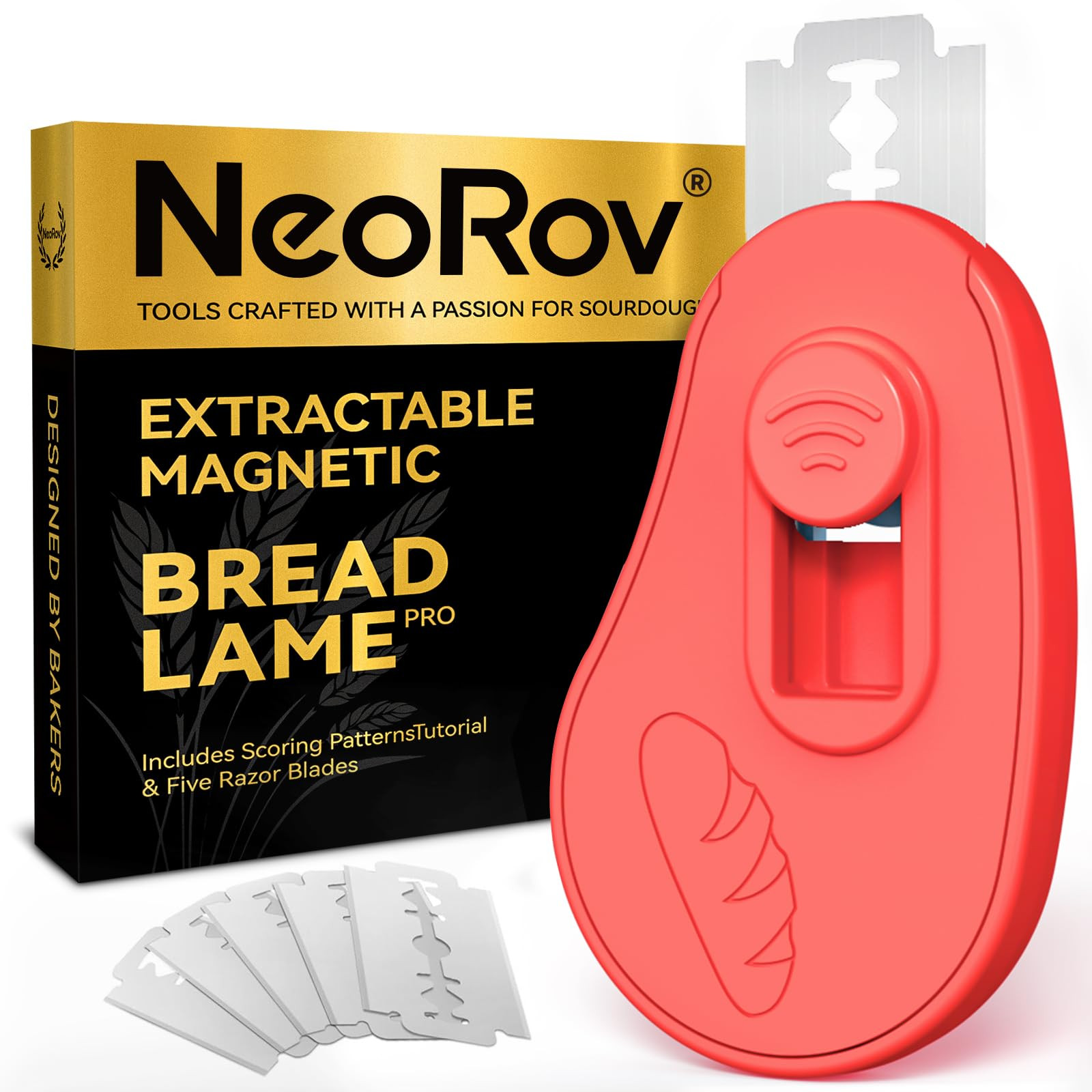 Extractable & Magnetic Bread Lame Dough Scoring Tool - Professional Sourdough Scoring Tool - Sour... | Amazon (US)