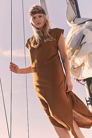 All Day Long Midi T-Shirt Dress | Free People (Global - UK&FR Excluded)