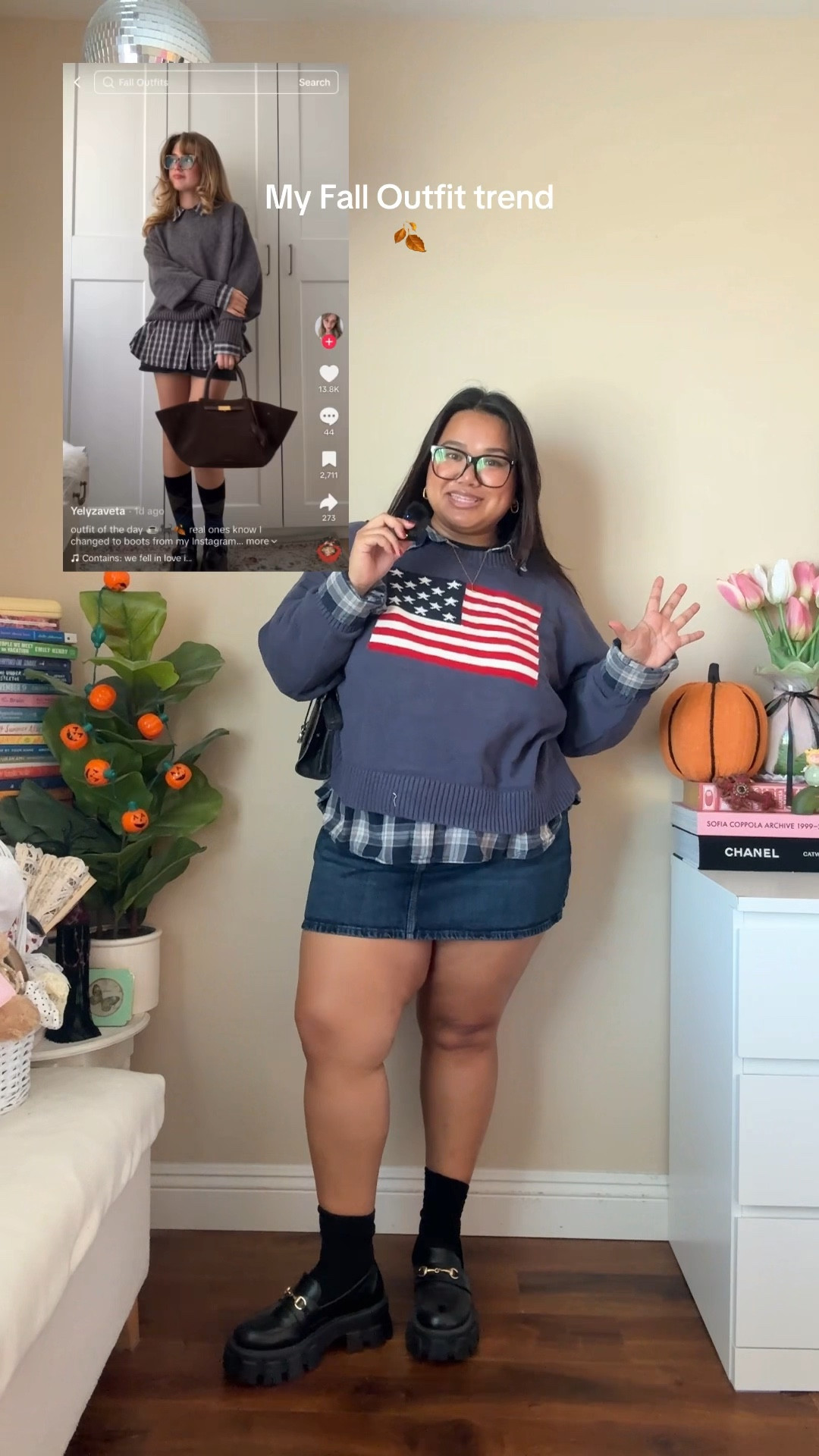 Plus size “my fall outfit” inspo🤎 sizes I’m wearing- skirt: us 20, sweater 2XL, plaid button up originally thrifted

#LTKPlusSize #LTKSeasonal #LTKStyleTip