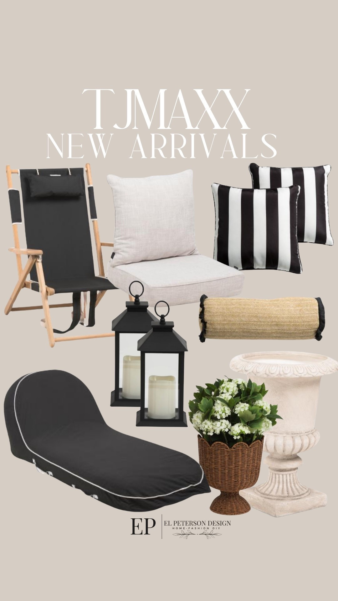 Tj maxx Outdoors
New Arrivals
Planter
Floor lamp
Pillows
Chair
Seat cushions
Lounge cushion 

#LTKHome