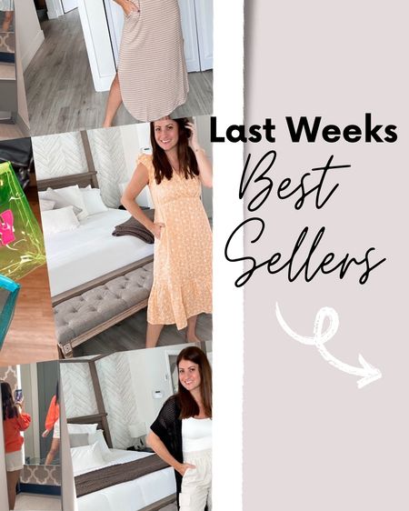 Last week best sellers! Which one was your favorite!?

Wearing-
Cargo pants- XS
Green target dress- small
Balloon sleeve top- small
Yellow dress- small
Striped maxi dress- small
Blue floral mini- small 
Pajamas- small
Tiered mini dress (Walmart- XS 

#LTKstyletip #LTKfindsunder50 #LTKSeasonal