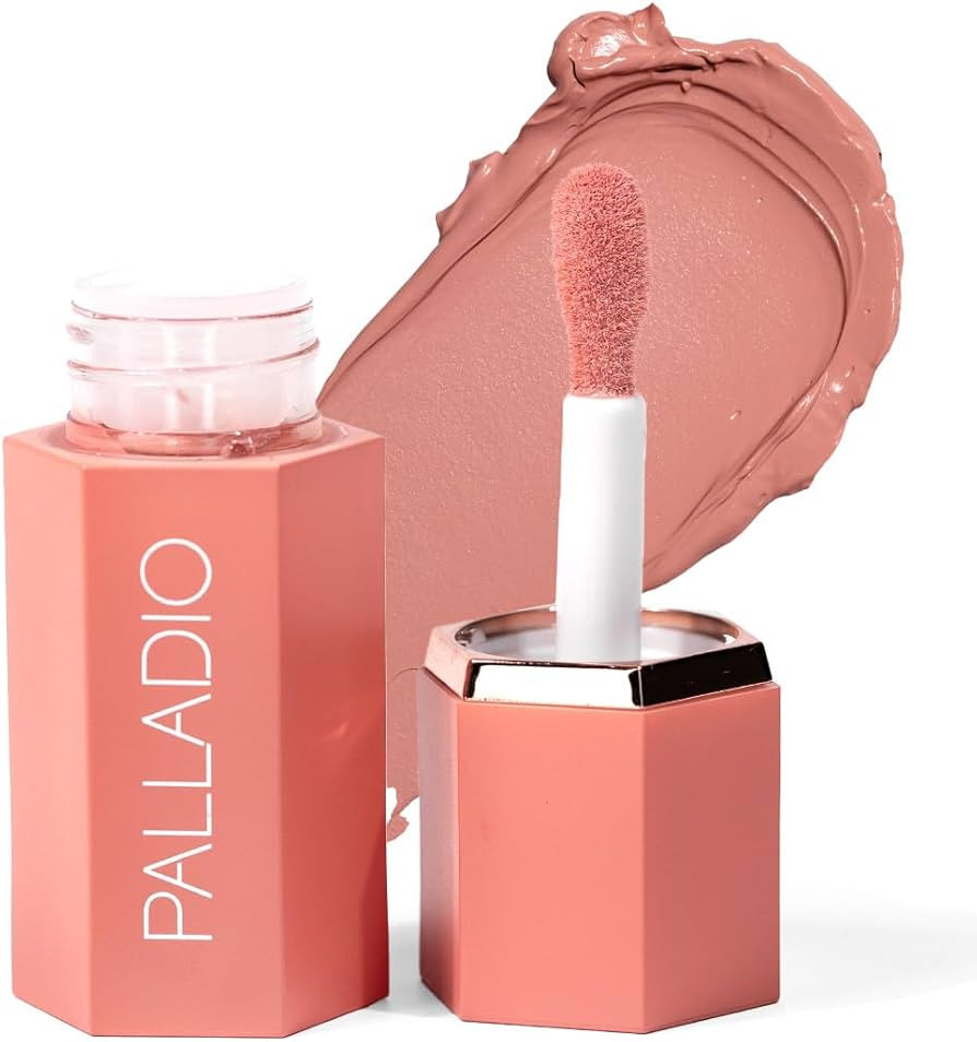 Amazon.com : Palladio Liquid Blush for Cheeks & Lips 2-in-1 Makeup Face Blush, Weightless Cream F... | Amazon (US)
