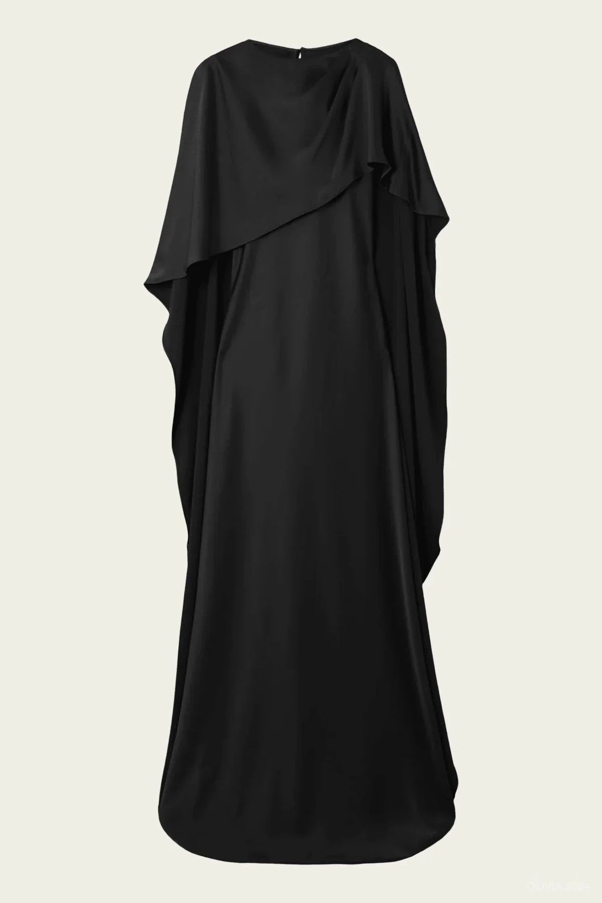 Izel Cape Gown in Black | Shop Olivia