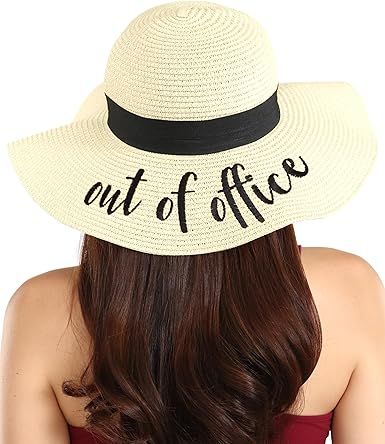 Brook + Bay Embroidered Summer Hats for Bachelorette Party - Floppy Sun Hats for Bridal Shower - ... | Amazon (US)