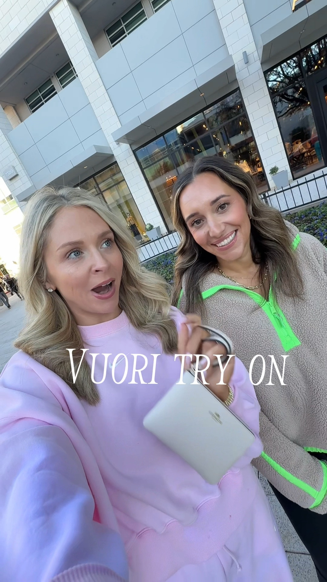 Vuori try on with @beautybygenna 🖤 their workout sets are top notch and fit both our body types! 

#LTKActive #LTKfitnessgoals