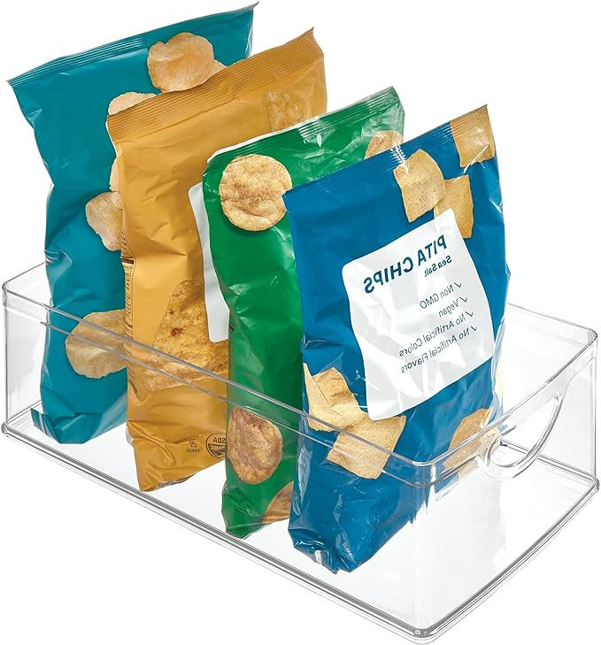 iDesign Recycled Plastic Cabinet and Pantry Storage Bin with Integrated Handles – 16” x 8” ... | Amazon (US)