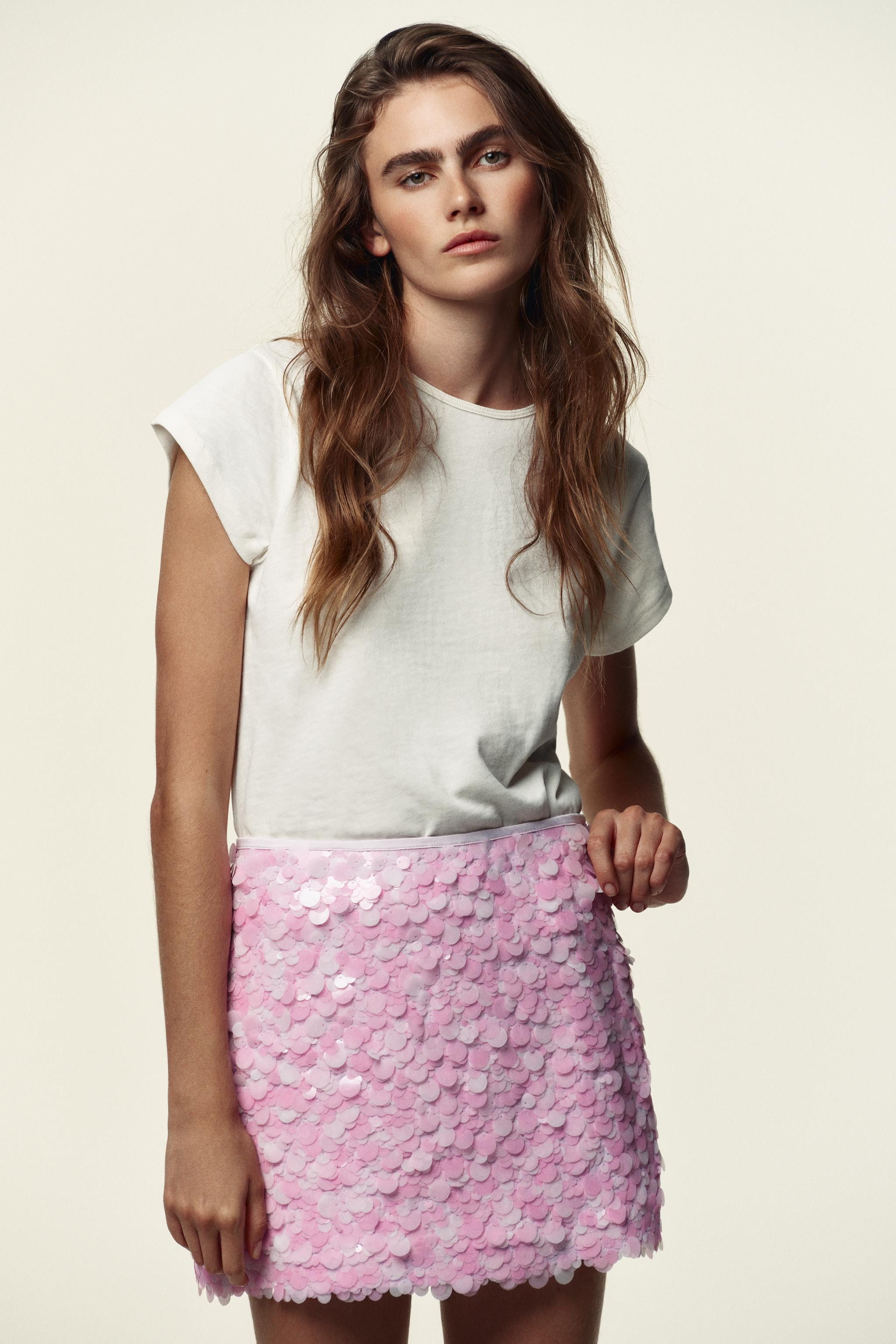 SEQUIN MINI SKIRT | Zara US