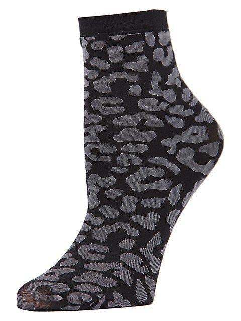 Memoi Leopard-Print Low-Cut Socks on SALE | Saks OFF 5TH | Saks Fifth Avenue OFF 5TH