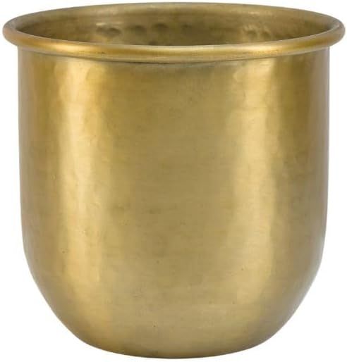 Serene Spaces Living Gold Brass Look Vintage Aluminum Vase - Perfect Decorative Accent for Plants... | Amazon (US)