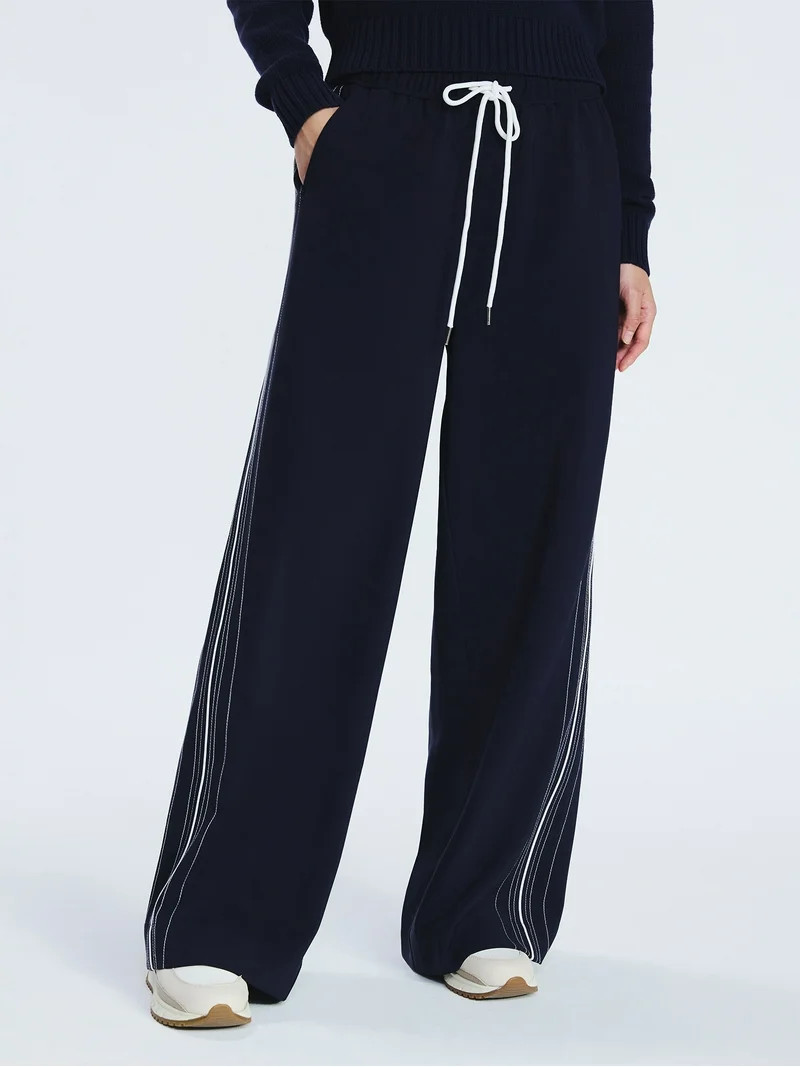 Free Assembly Women's and Women's Plus Side Stripe Pull-On Pants, 31" Inseam, Sizes XS-4X | Walmart (US)