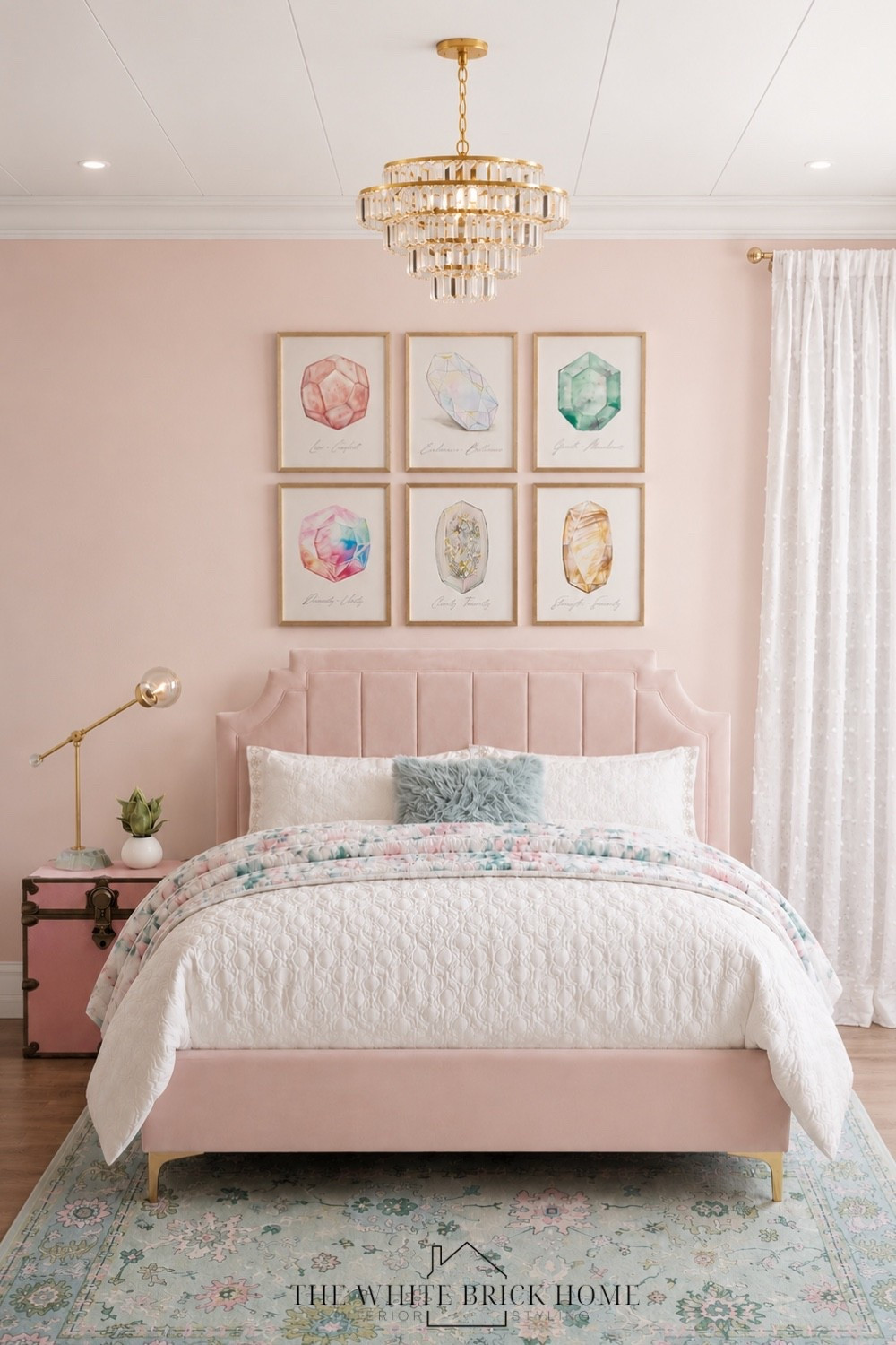 Soft pastels, polished brass, and gemstone art create a dreamy bedroom that feels equal part elegant and playful.
❤️❤️
Girls room, girls bedroom, kids room, kids bedroom design, teen girl, teen girl room, teen bedroom design, teen room decor, girls room wall art, girls room rug, girls room inspiration, girls room ideas, girls room nightstand, home decor, home design, bedroom ideas for girls, teen bedroom, bedroom ideas for teen girl, girls room lighting, home design, bedroom design, pottery barn, pottery barn teen

#LTKHome #LTKSeasonal #LTKKids