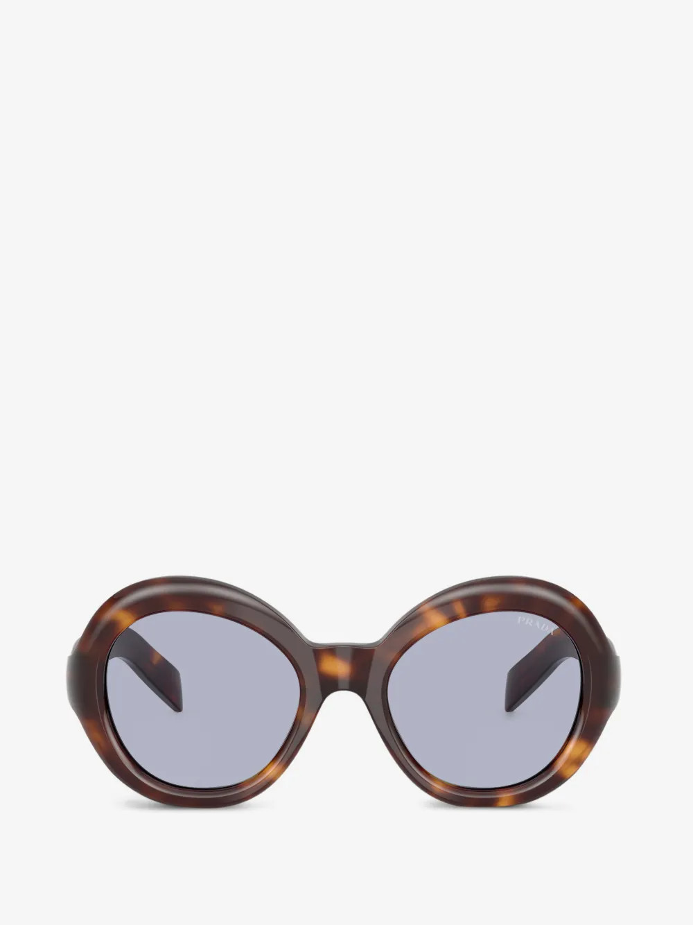 Prada Eyewear round-frame sunglasses - Brown | Farfetch Global