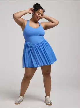 TRU Performance Core Mesh Ruffle 2fer Active Dress | Torrid (US & Canada)