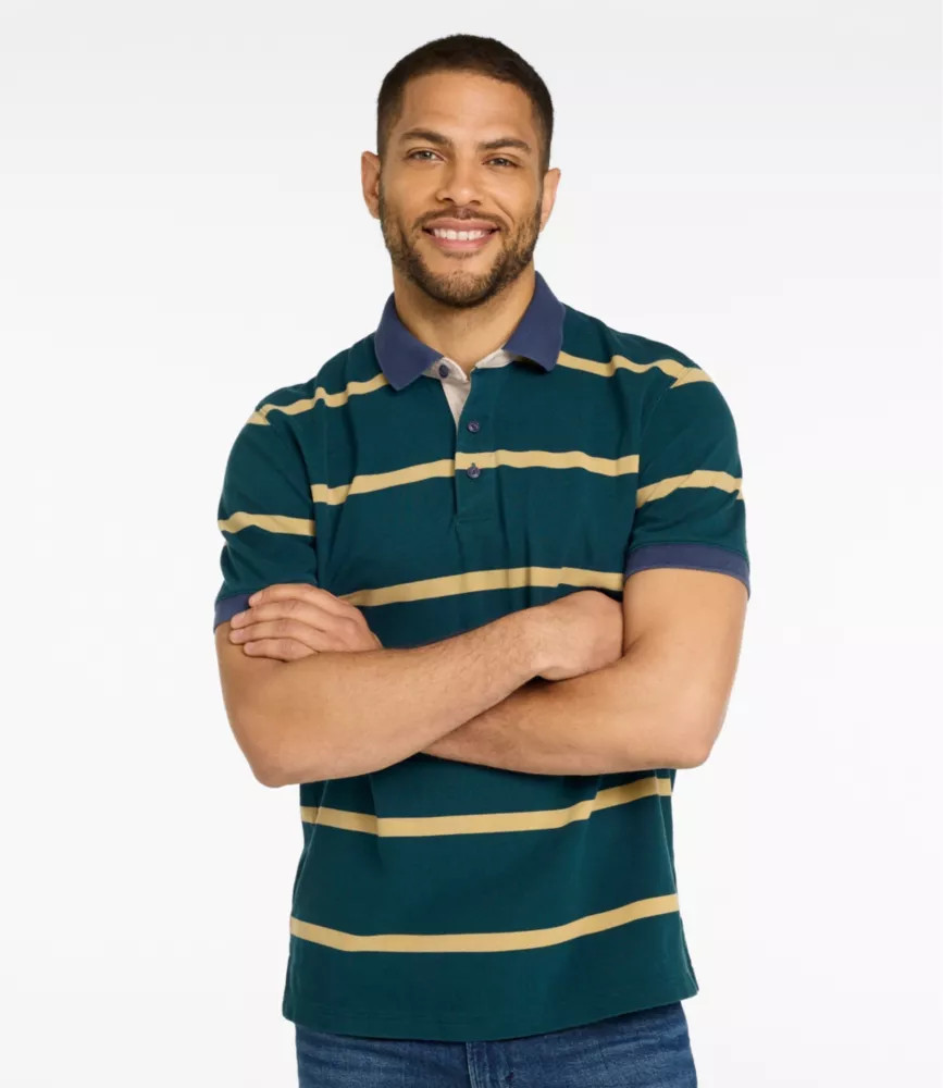 Men's Casco Bay Rugged Polo, Short-Sleeve, Stripe | L.L. Bean