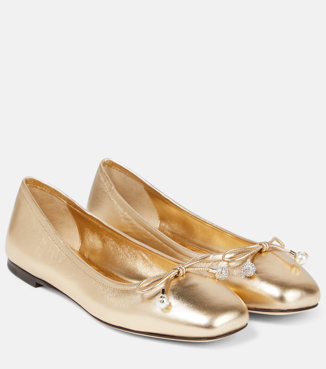 Elme metallic leather ballet flats | Mytheresa (US/CA)