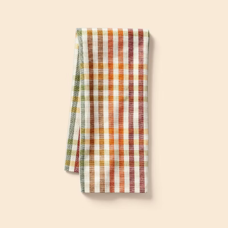 Cotton Plaid Kitchen Towel - Spritz™ | Target