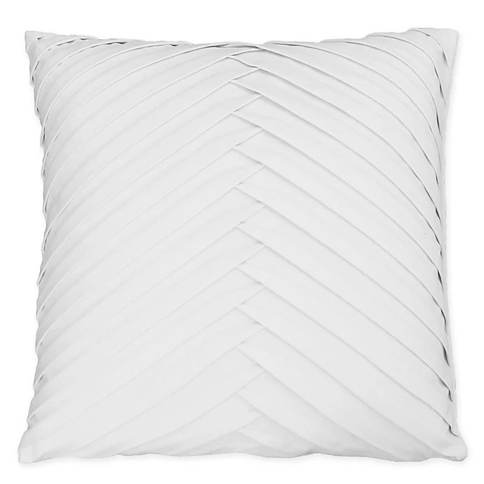 James Pleated Velvet Throw Pillow | Bed Bath & Beyond