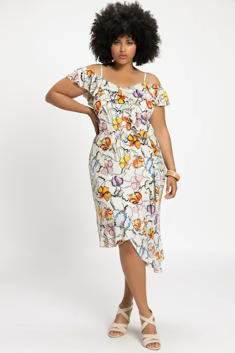 Floral Print Dress | Midi Dresses | Dresses | Ulla Popken - US & CA