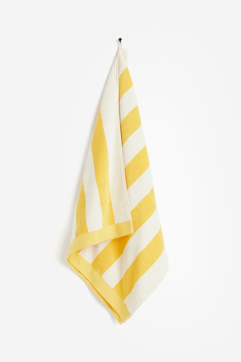 Striped Beach Towel - Yellow - Home All | H&M US | H&M (US + CA)