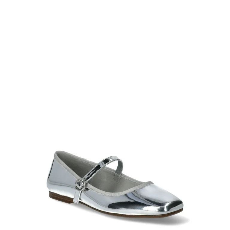 Scoop Women’s Faux Leather Mary Jane Flats | Walmart (US)