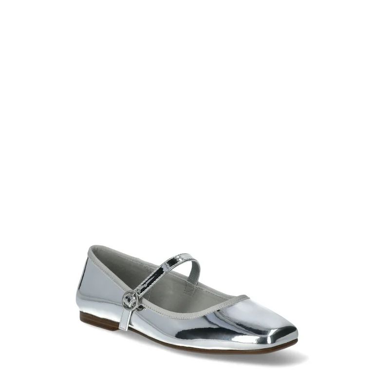 Scoop Women’s Faux Leather Mary Jane Flats - Walmart.com | Walmart (US)