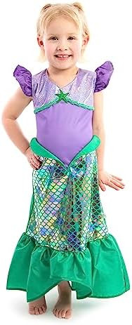 Little Adventures Classic Mermaid Princess Dress Up Costume - Machine Washable Child Pretend Play... | Amazon (US)
