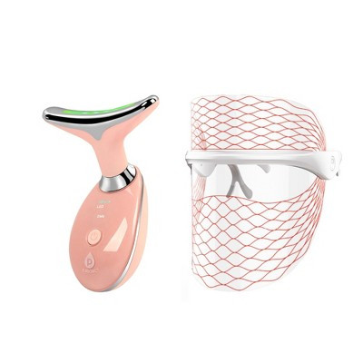 Advanced Anti-Aging & Sculpting Skincare Set – Pursonic 7-in-1 LED Light Therapy Face Mask & Sculpting Wand | Target