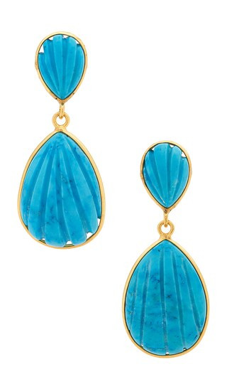 Sana Drop Earrings in Turquoise | Revolve Clothing (Global)